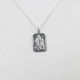 Stg silver Rectangle Saint Christopher Pendent SSTCH71