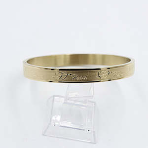 Gold Plated On steel Snap Bangle T311702404H