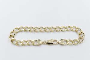 Gold Plated On steel Open Curb Bracelet T302706752