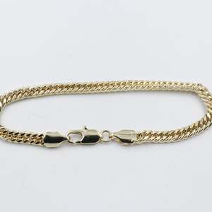 Gold Plated On steel Double Curb Bracelet T302706784