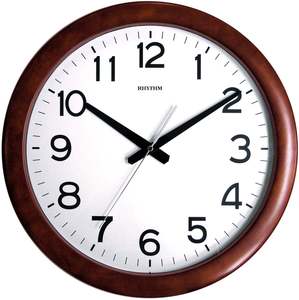 Clocks: Rhythm Wooden Wall Clock CMG919NR06