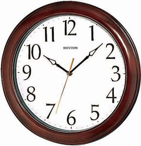 Clocks: Rhythm Wooden Wall Clock CMG270NR06