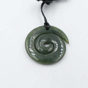 Greenstone Carving Collection: New Zealand Greenstone  Koru PK3014
