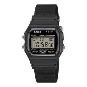 Casio Mens Digital Retro Cloth Band F91WF-1A