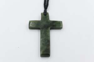 New Zealand Greenstone Cross JP211