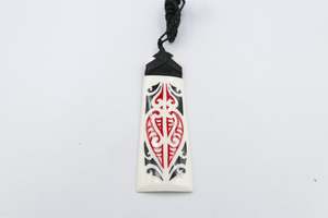 Bone And Paua Jewellery: Eternal Toki Pendant Necklace BT015