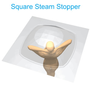 Square Steam Stopper - Stop Bathroom Condensation