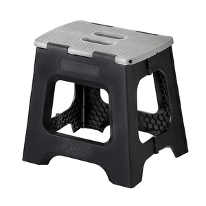 Products: Vigar Folding Step Stool 32cm Black and Grey