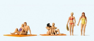 Preiser 10671 People on the Beach HO Gauge Figures