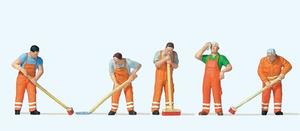 Preiser 10713 Street Cleaners HO Gauge Figures