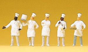 Products: Preiser 10330 Cooks at the Buffet Figure Set HO Scale