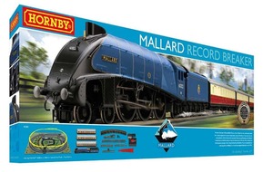 Hornby R1282M Mallard Record Breaker Train Set OO Scale