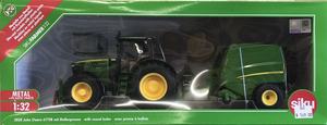 Products: Siku 3838 John Deere 6175R Tractor & Round Baler 1/32 Scale