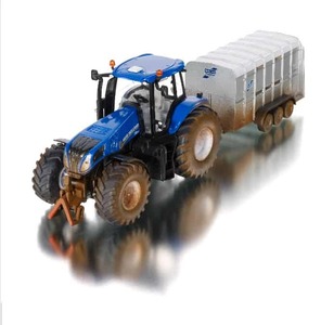 Products: Siku 8607 New Holland T8.390 Tractor with Ifor Williams Livestock Trailer - Mud Effect 1/32 Scale