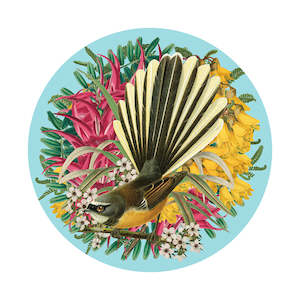 Botanical Birds: Botanical Fantail Art Spot