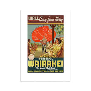 Small Prints: Wonderful Wairakei Tourist Print