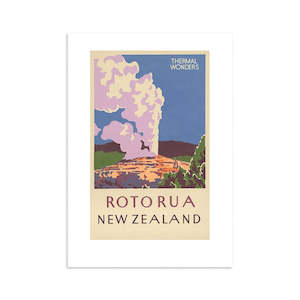 Rotorua NZ Tourist Print