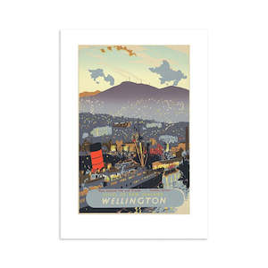 Wellington City Tourist Print
