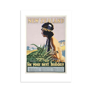 Small Prints: NZ Holiday Tourist Print