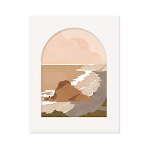 Piha Landmark Art Print