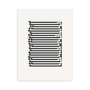 Artists Prints 2: Gordon Walters - Black on White Small Art Print