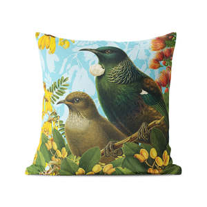 Botanical Tui Cushion Cover