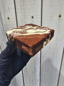 Slices: Fudgy Triple Choc Brownie