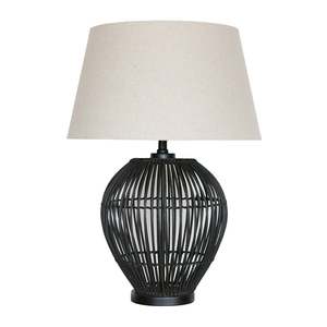 Table Lamps: Bahama Black Table Lamp Base