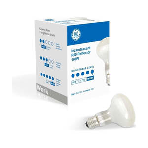 Light Bulb: Incandescent R80 Light Bulb - E27 Reflector 100W Dimmable
