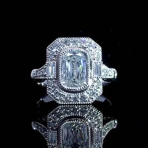 afterpay: Ashoka Cut 1.59ct Vintage Inspired Ring