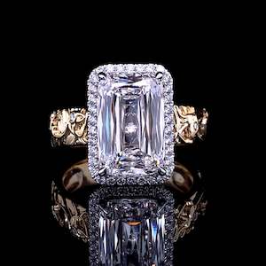 Hand Engraved Asscher Cut
