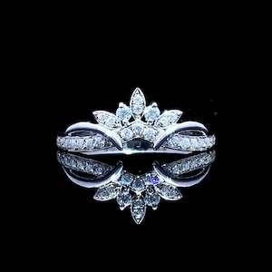 Dixie Contour Band - Solid Sterling Silver