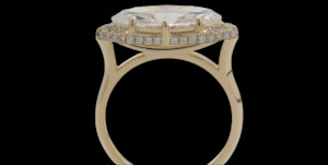 Moissanite Rings: Marquise East West Ring