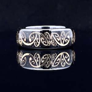 Waitangi Wknd Sale: The Midnight Diamond Koru Ring