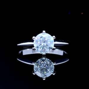 Long Weekend Sale: 6 Claw Moissanite Solitaire