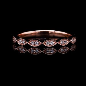 Diamond Rings: Vintage Marquise Wedding Band