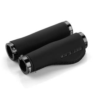 Black Microfibre Leather Handlebar Grips