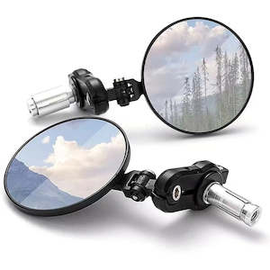 Bar-End Rear View Mirrors - Round (BM110)