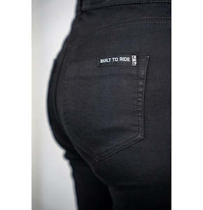 Pants: Bull-It Fury Black Skinny Motorcycle Jean (A) - LADIES