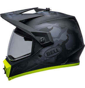 Bell Helmets: Bell MX-9 ADV MIPS Stealth Camo Matte Black/Hi-Viz Yel