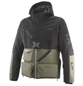 Jackets: Ixon ETNA Jacket Khaki/Black - Adventure