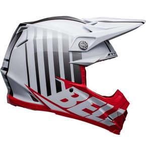 Bell Helmets: Bell MOTO-9S FLEX Sprint Matte Gloss White/Red