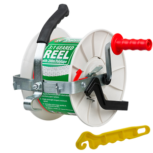 3: 1 Geared Reel with 200m of Polytape