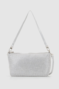 Clutch Bags Evening Bags: Diamante Baguette Bag