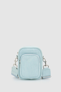 Womens Phone Wallets Accessories: Gia Denim Phone Crossbody Bag