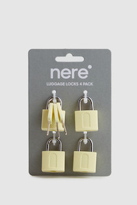 Suitcase Locks: Coloured Locks 4 Pack
