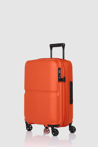 Domestic Carry On Luggage: Single Stripe 55cm Suitcase