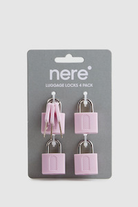 Suitcase Locks: Coloured Locks 4 Pack
