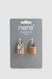 Suitcase Locks: Brass Lock 2 Pack