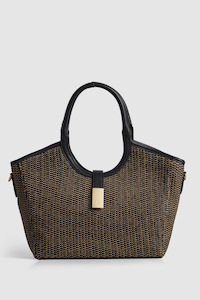 Alina Straw Grab Tote